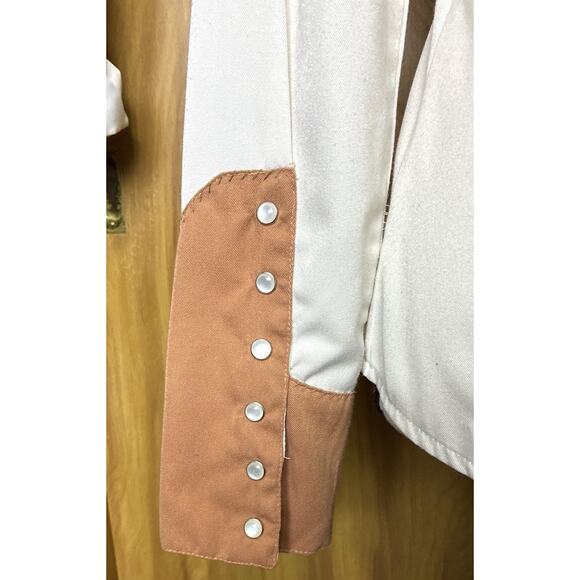 Vtg Scully Sz XS Pearl Snap LS Embroidered Embellished Shirt - Picture 5 of 11